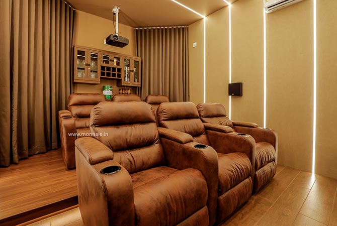 3d image of home theatre